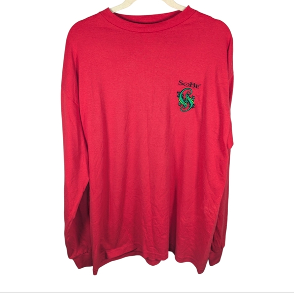 Vintage Y2K Sobe Lizard Drink Energy Drink Long Sleeve Men's Shirt Size XL - Picture 1 of 4